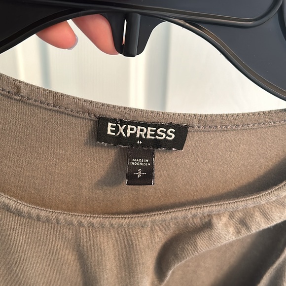 Express Olive cotton dress - Picture 3 of 3